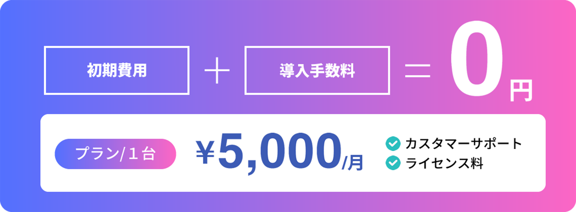 AIGIA Lite 初期費用0円 プラン1台 月額5,000円